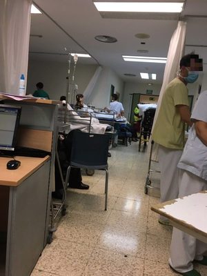 La falta de personal y la gripe colapsan las urgencias hospitalarias