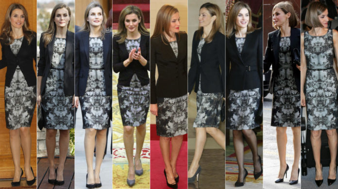 dona letizia y el inmortal vestido de hugo boss que repite por novena vez Merca2.es