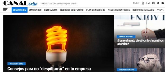 Foto de Canal Éxito, nueva revista on-line de tendencias