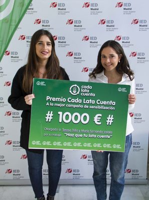 Un programa europeo de sensibilización medioambiental premia el trabajo de dos alumnas de IED Madrid