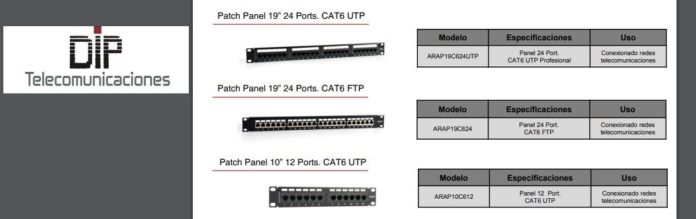 Foto de DIP Telecomunicaciones añade a su catálogo nuevo Patch