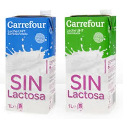 Leche sin lactosa entera - Carrefour