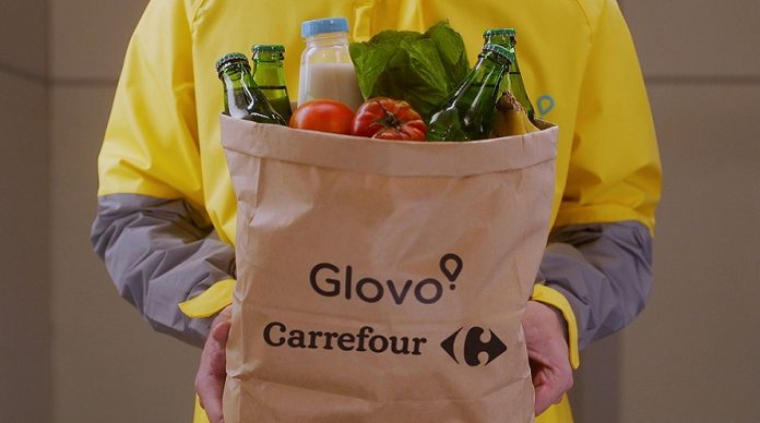 alianza Carrefour y Glovo