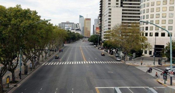 Buenos Aires, Argentina, ciudad vacía