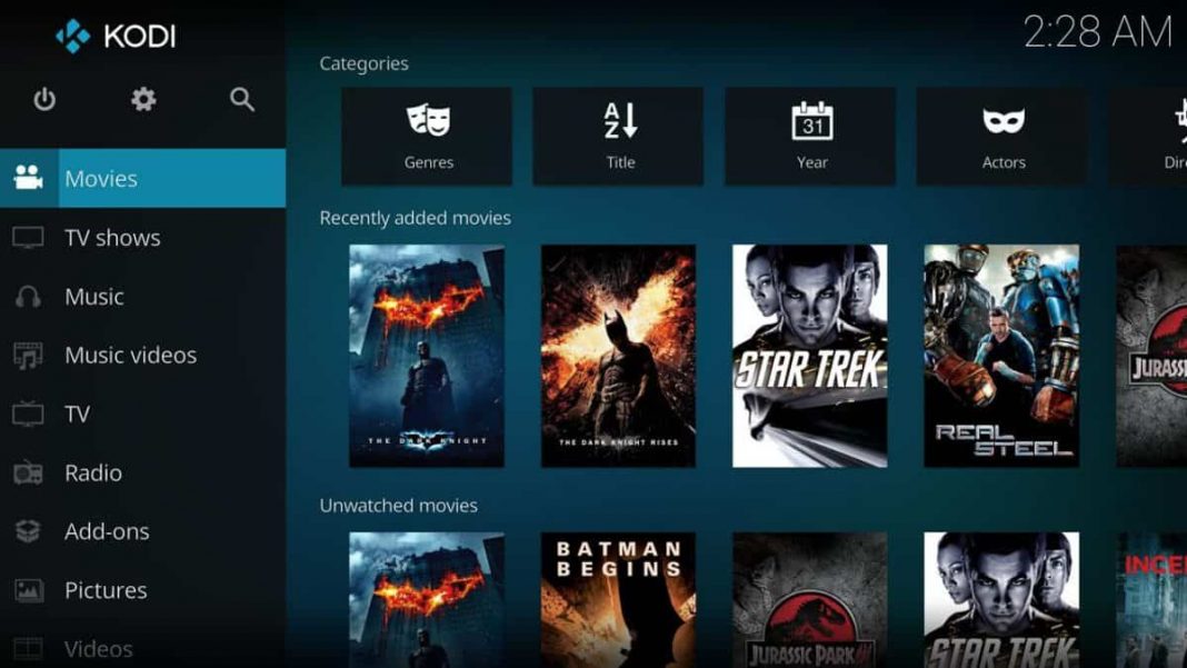 Kodi, teléfono app