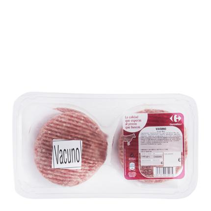 hamburguesas de carne de vacuno carrefour