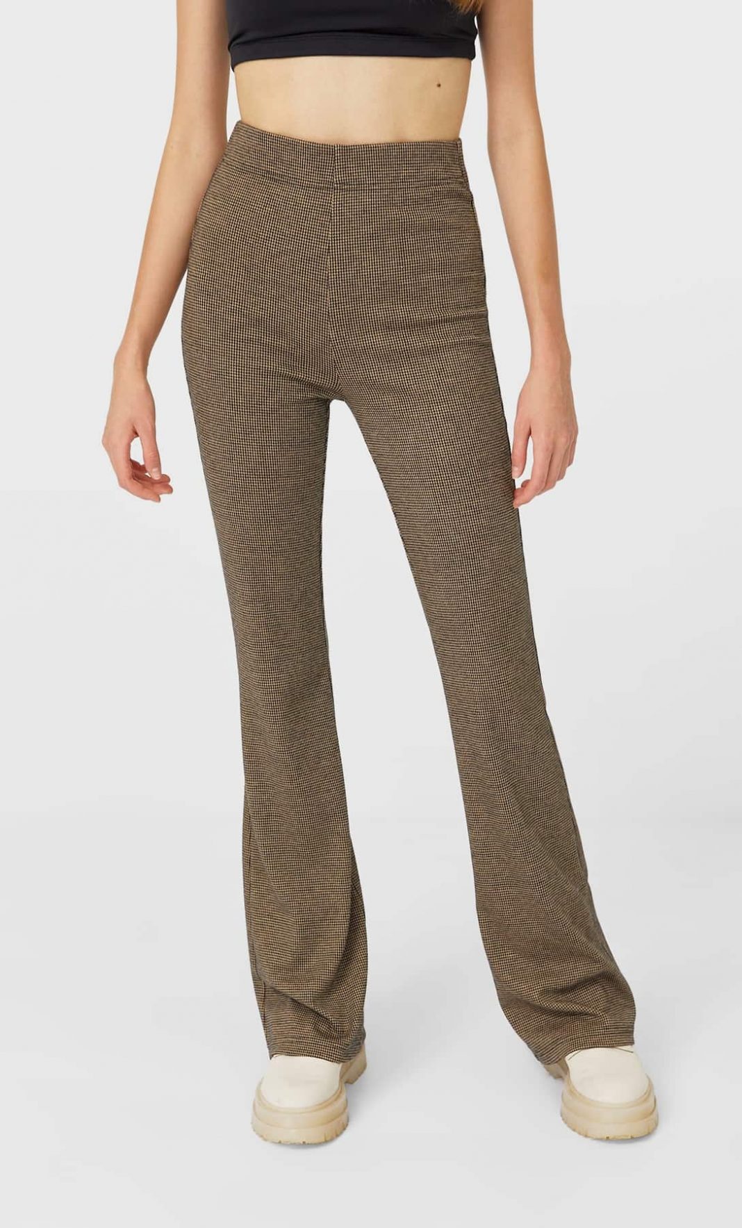 pantalon flare stradivarius