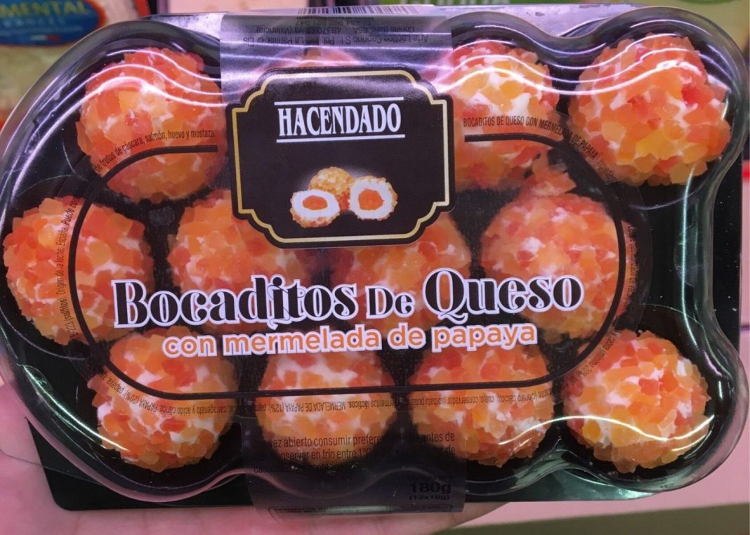 bocaditos de queso con mermelada de papaya mercadona