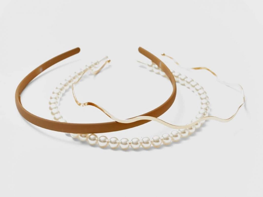 set 3 diademas stradivarius