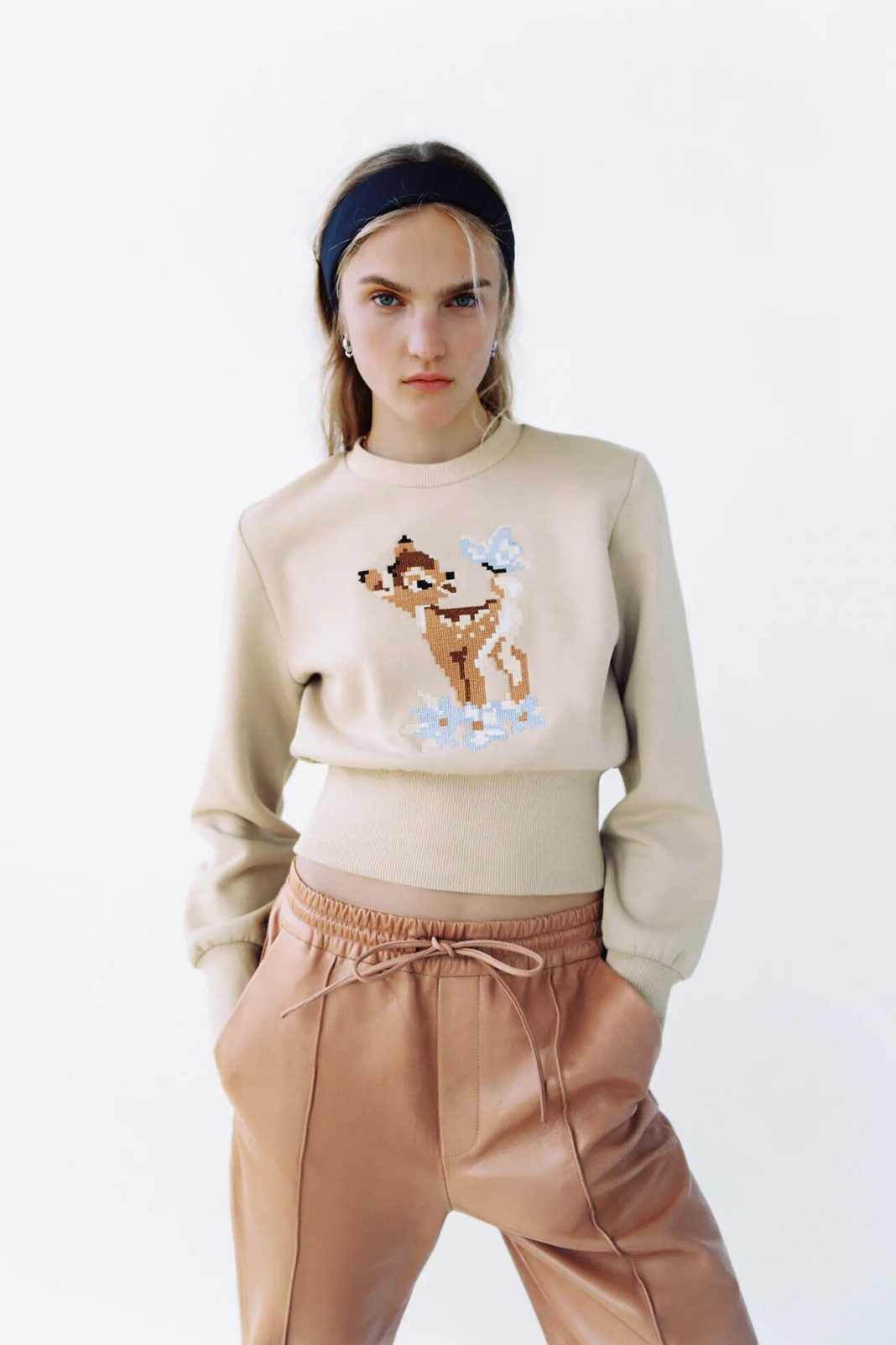 sudadera bambi disney zara