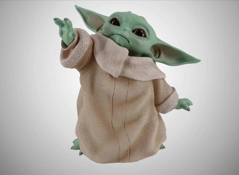 figura realista de yoda baby