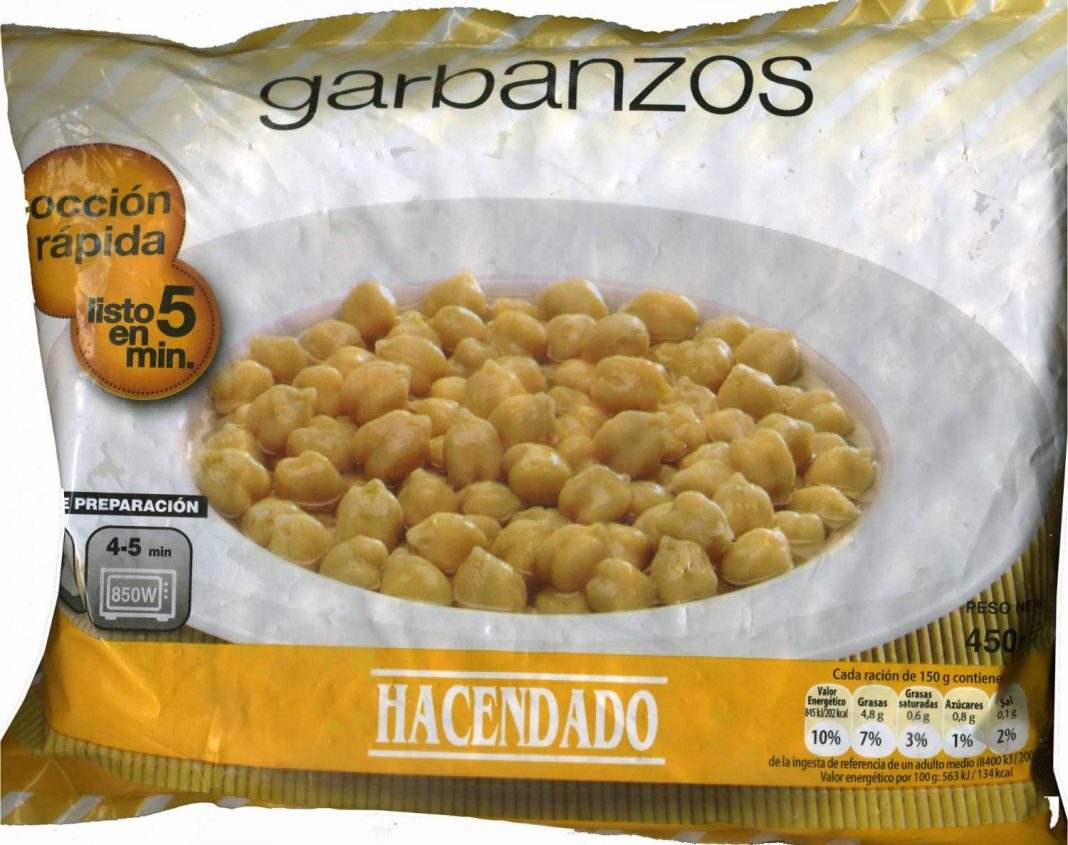 garbanzos congelados mercadona