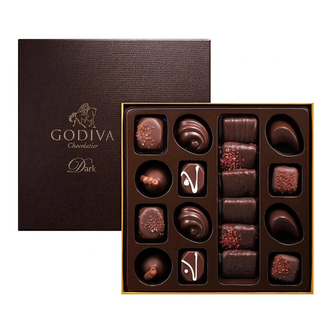 caja de bombones Godiva