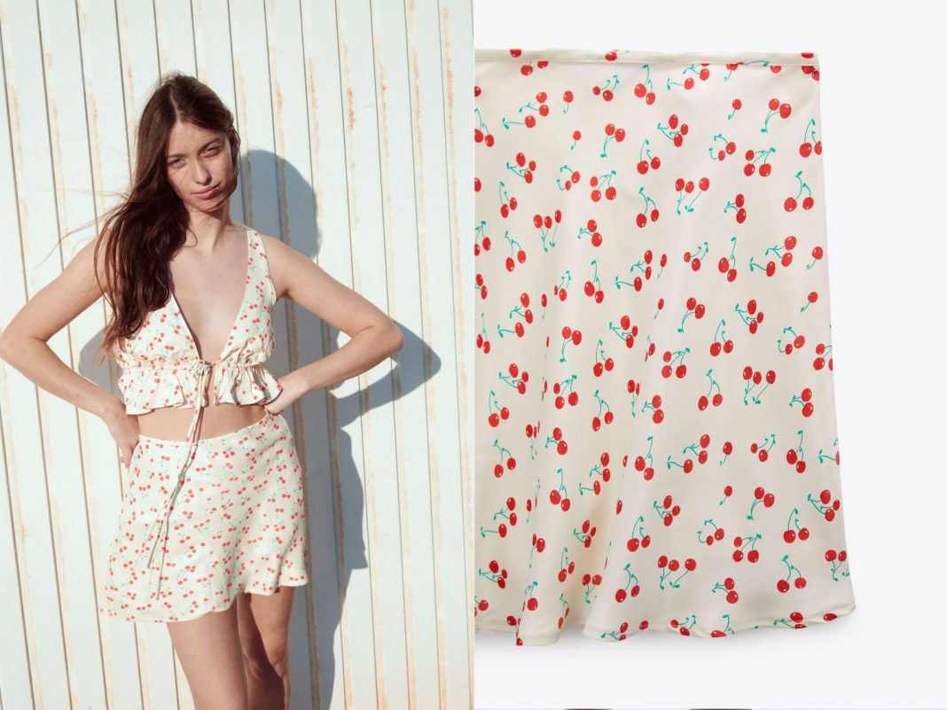 Falda Midi estampado