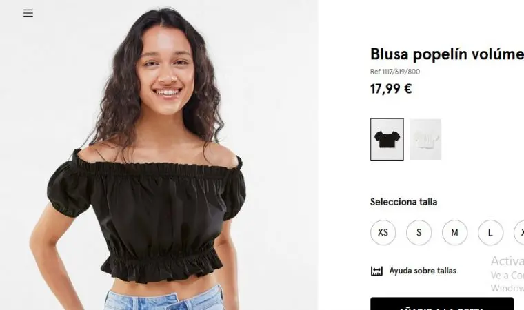 Blusas discount en bershka