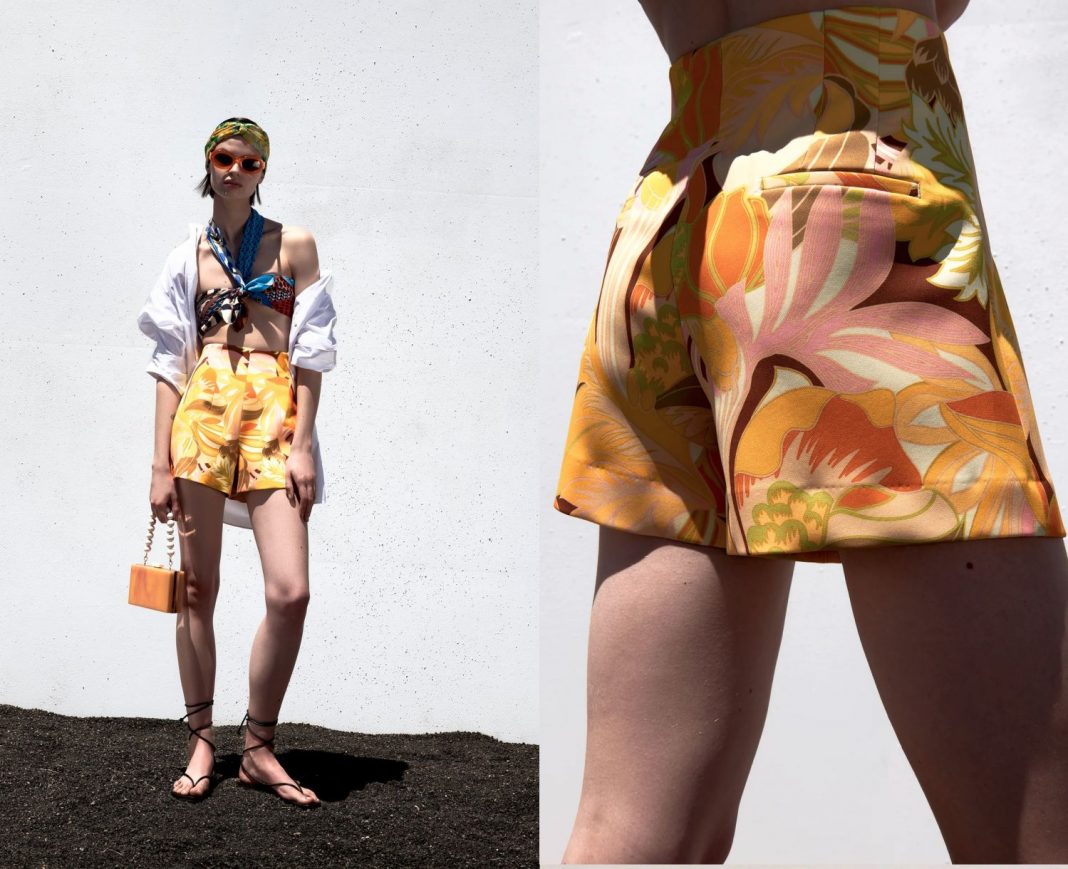 shorts estampados de Zara