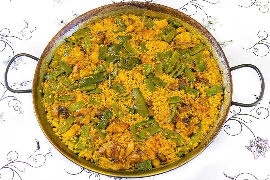 arroz en paella