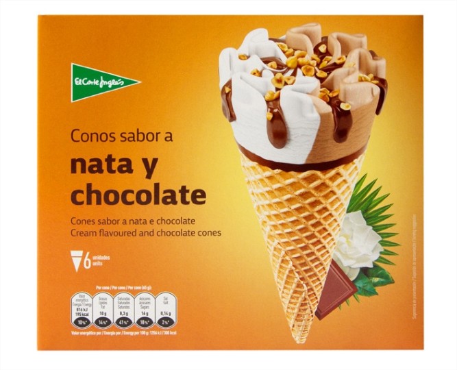 cono vainilla y chocolate el corte ingles