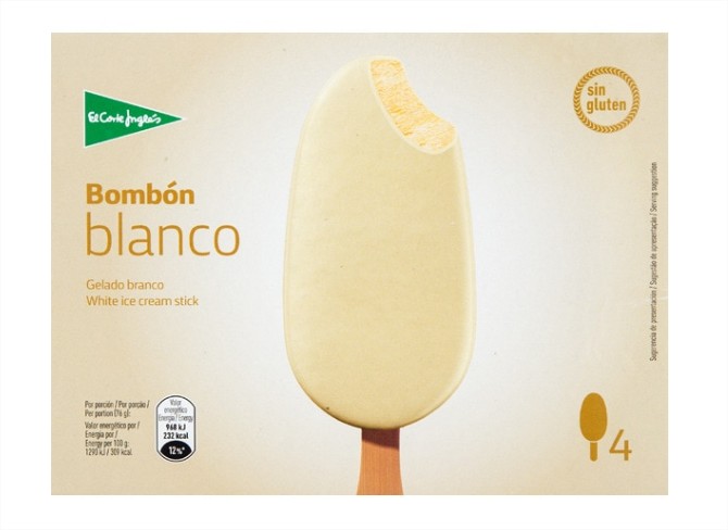 helado bombon blanco el corte ingles