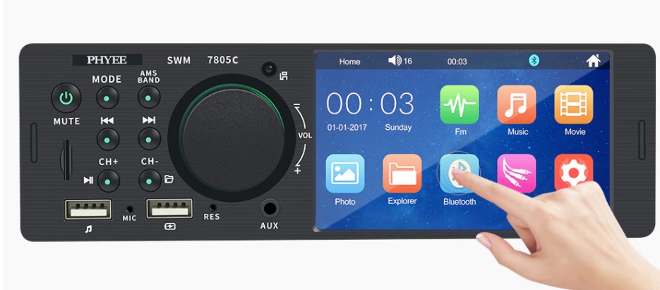 radio pantalla táctil