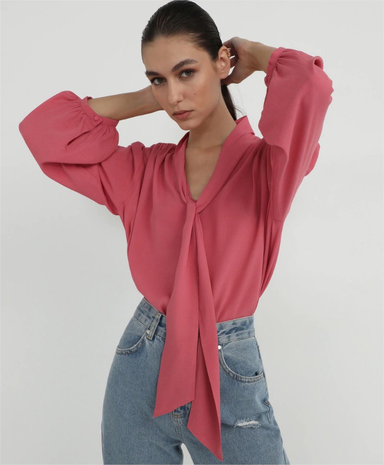 blusa fluida lazada