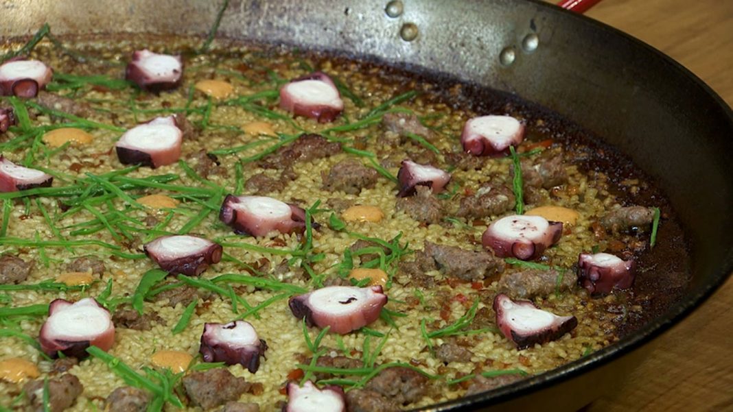 paella pulpo y butifarra