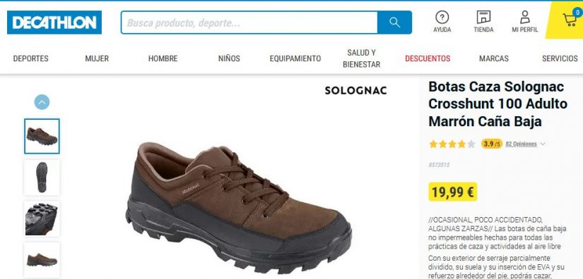 Botas Caza Solognac Crosshunt- Decathlon