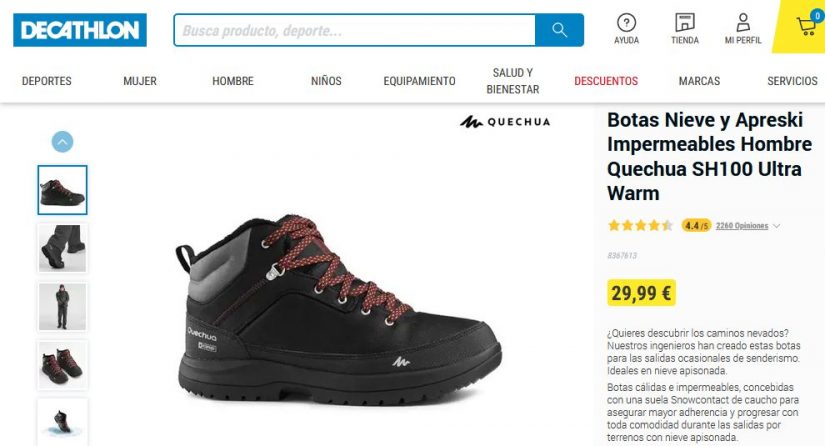 Botas Nieve y Apreski Impermeables Hombre- Decathlon