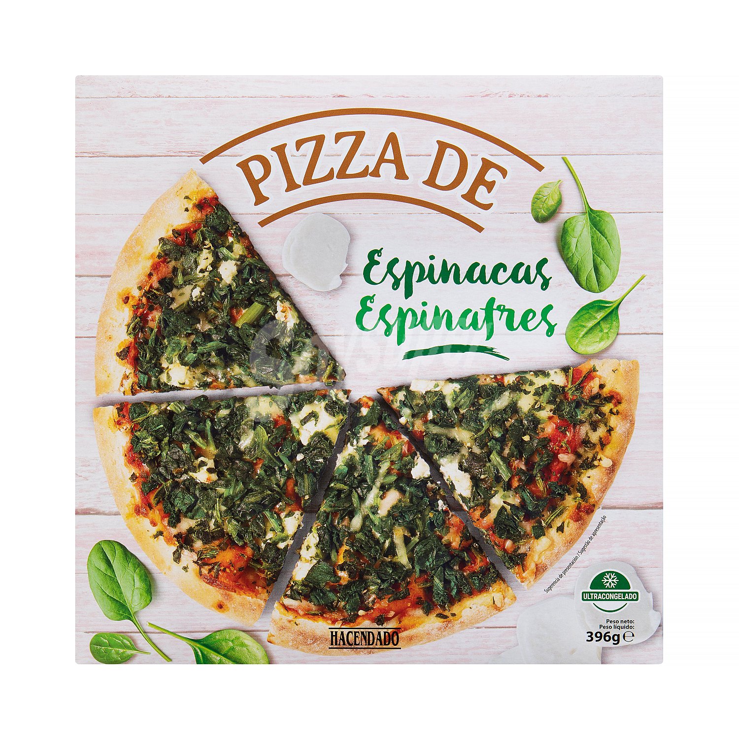 pizza de espinacas Mercadona