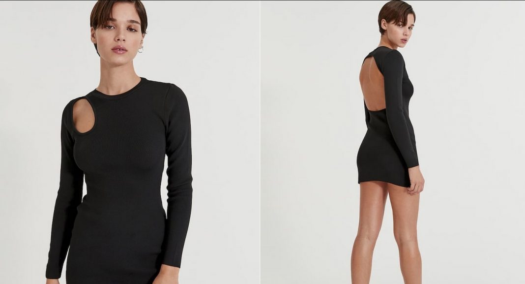 vestido corto cut out Pull&Bear