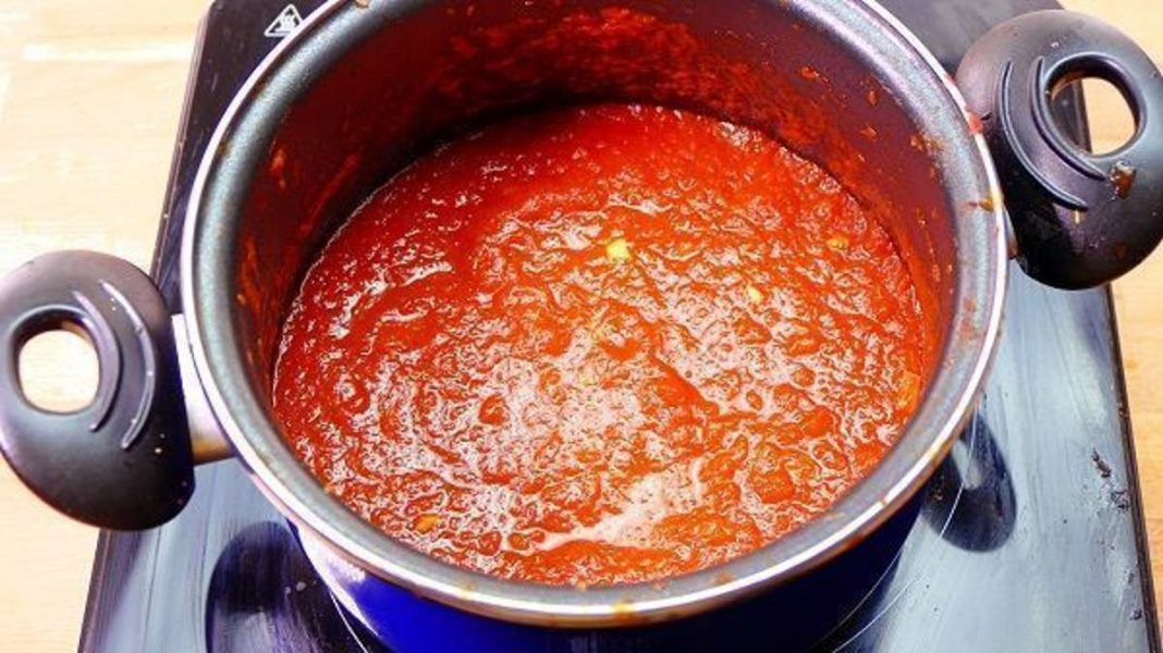 Salsa de tomate casera