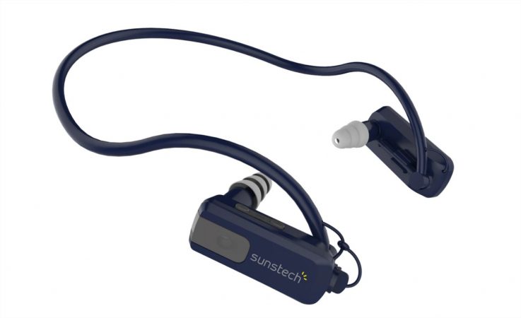 8GB de Acuatico Natación Reproductor de mp3 con Auriculares de Cable Corto  (3 Tipo swimbuds),MP3 Running Auriculares Sumergibles, Shuffle