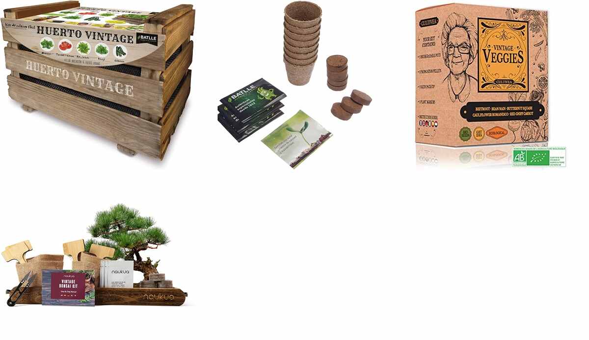 Amazon: kits de cultivo huerto en casa