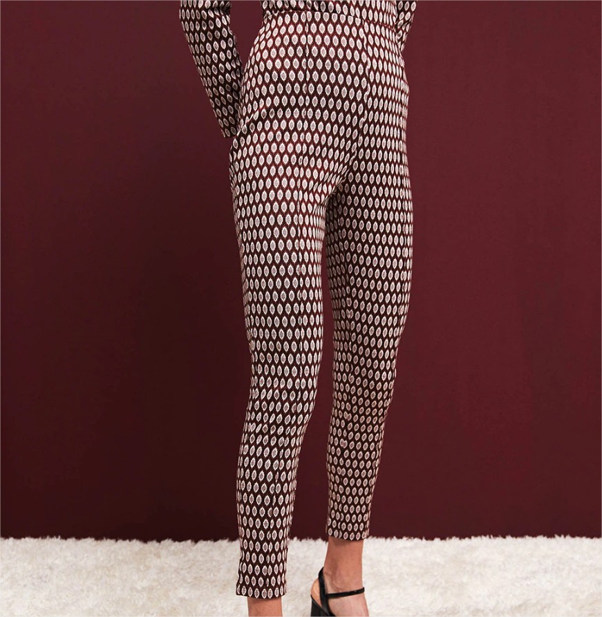 leggin jacquard geometrico