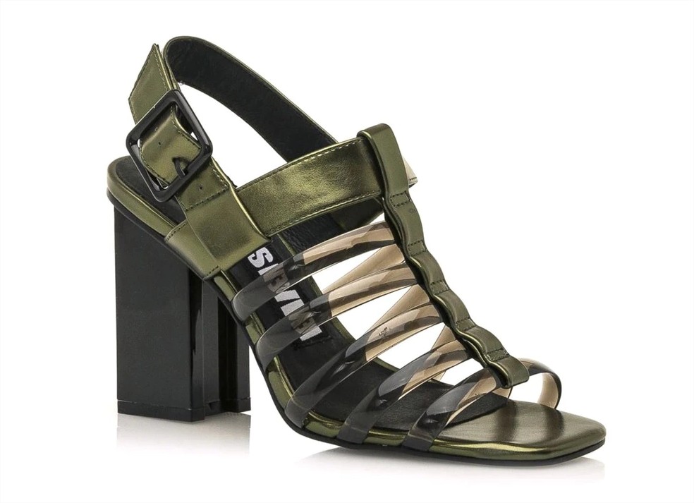 sandalias tacon verde sisxtyseven el corte ingles