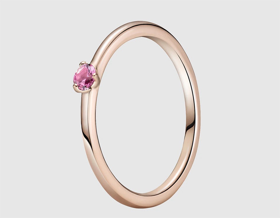 anillo rose solitario pandora el corte ingles