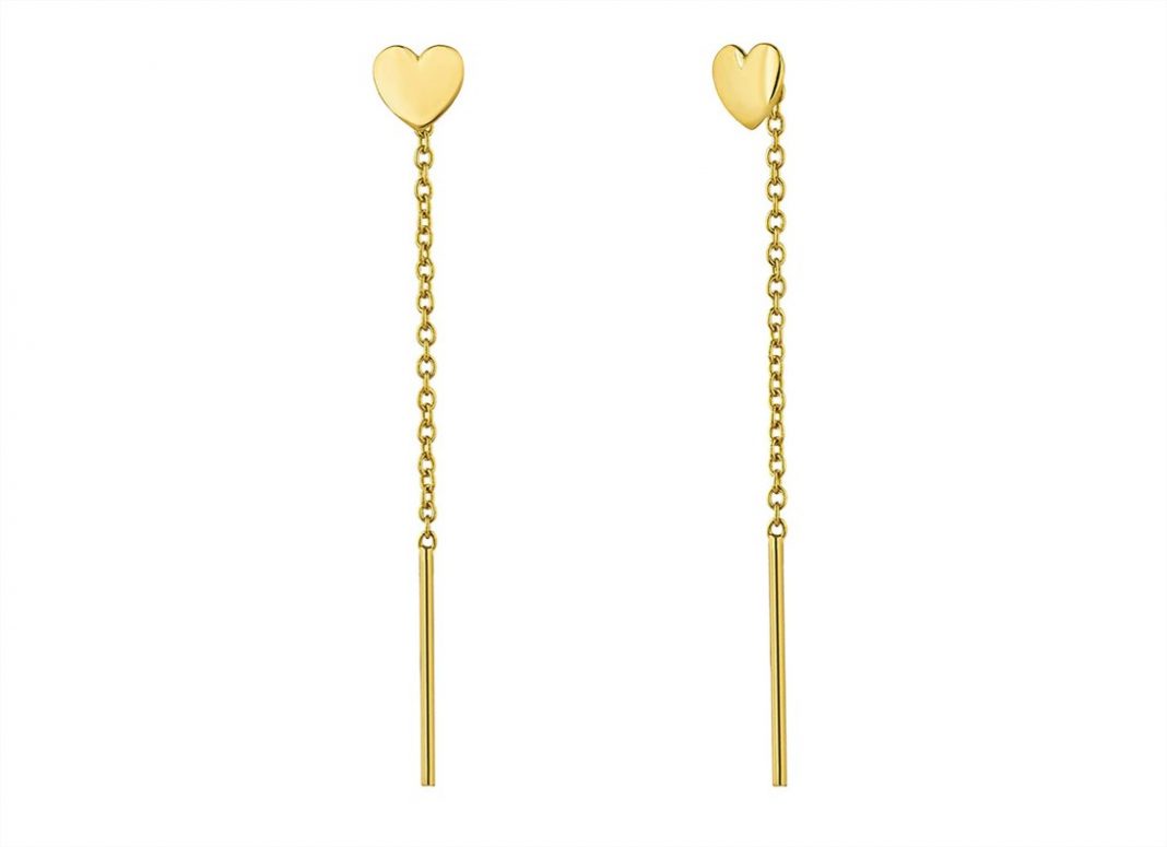 pendientes corazon con cadena aristocrazy