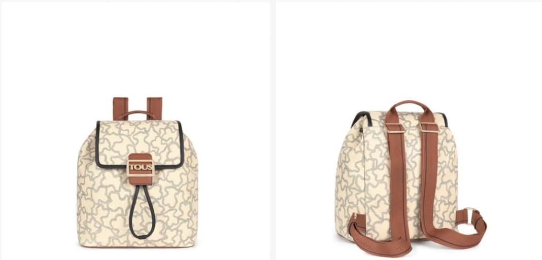 mochila beige