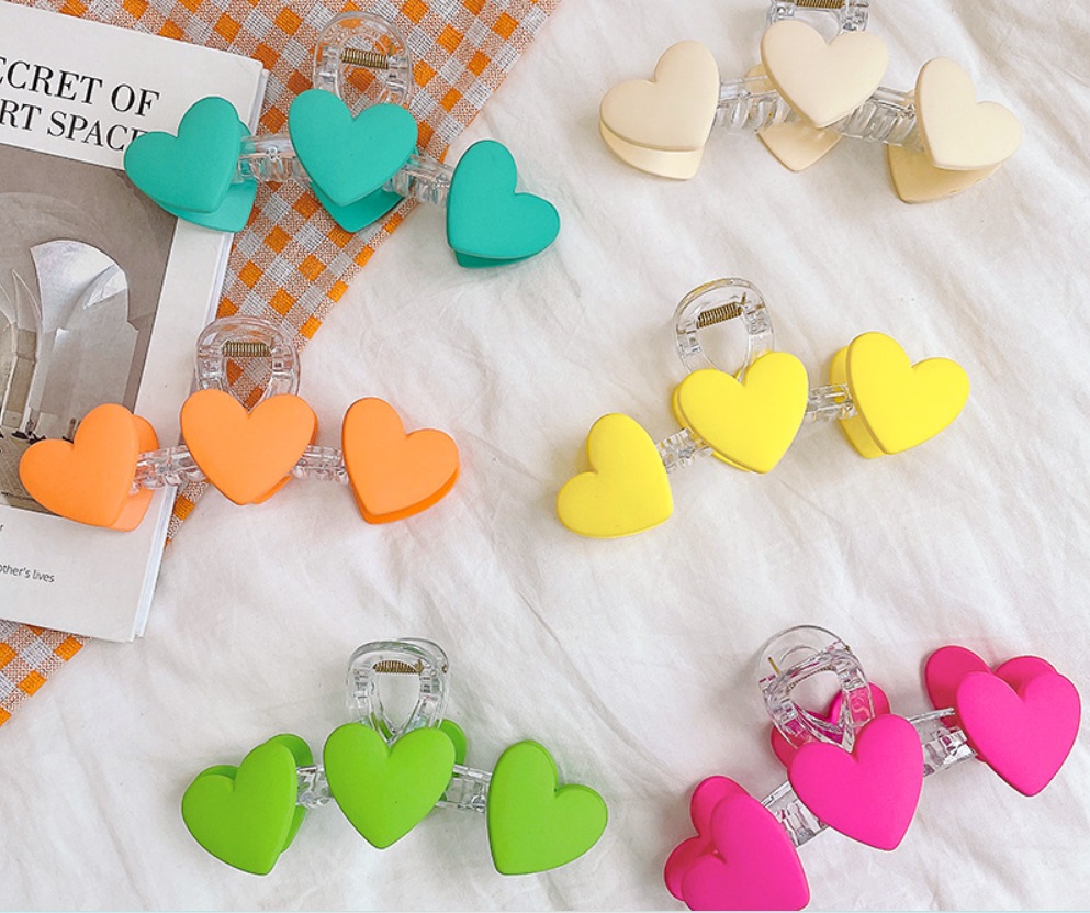 pinza corazones colores