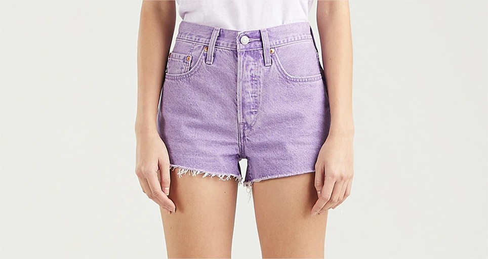 short vaquero lila levis el corte ingles