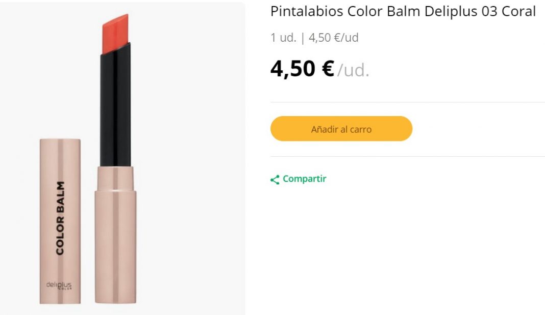 Pintalabios Color Balm coral de Mercadona