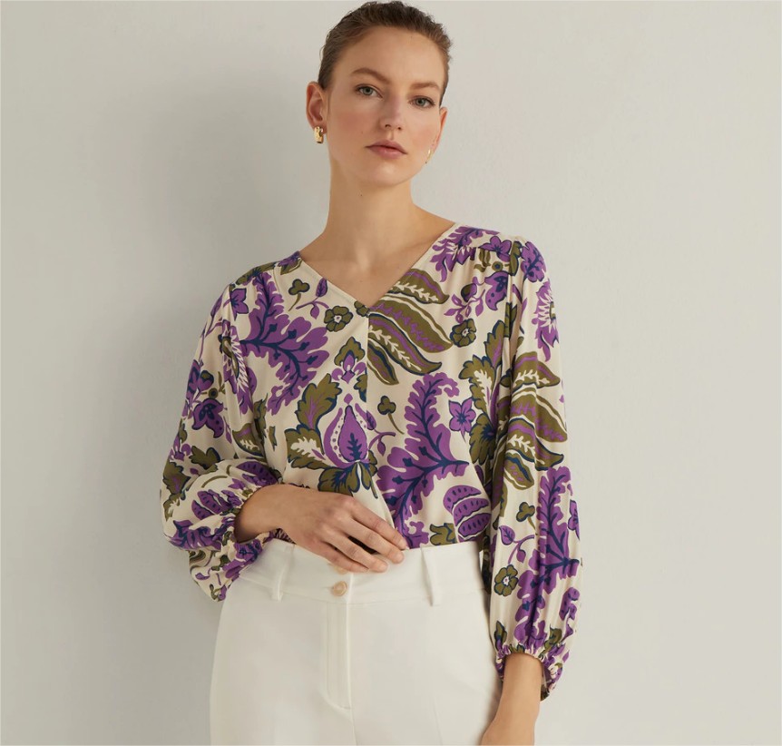 blusa estampado floral woman