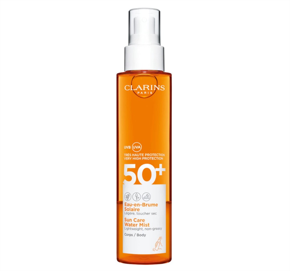 bruma protector solar suncare body water spf 50 clarins el corte ingles