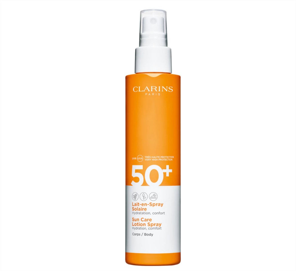 leche solar hidratante spray spf 50 clarins el corte ingles