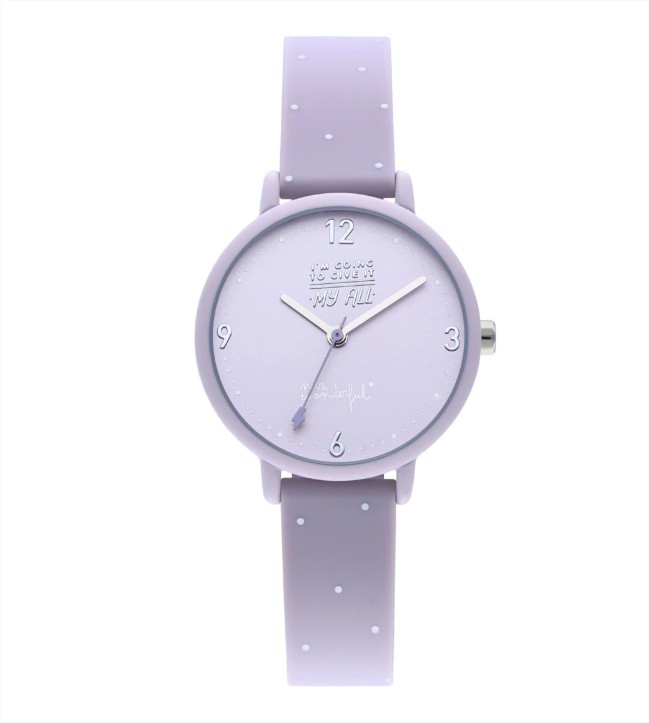 Reloj de mujer Happy Hour WR35301 de silicona y correa lila