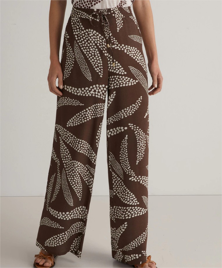 pantalon mujer fluido estampado