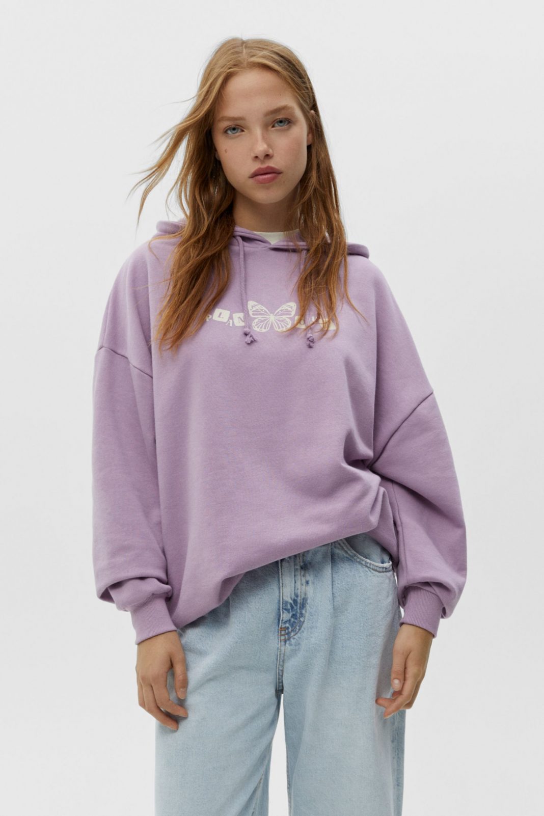 Sudadera gráfico mariposa de Pull&Bear