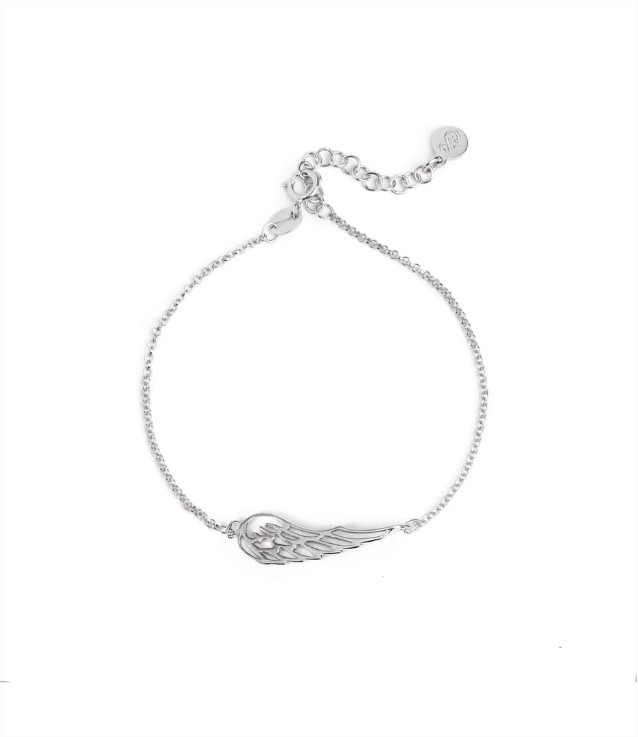 Pulsera Dove de plata de ley 925 bañada en rodio