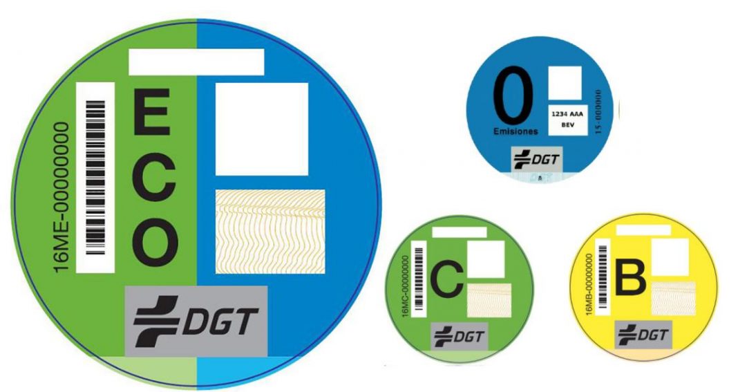 Cuáles son los distintivos ambientales de la DGT