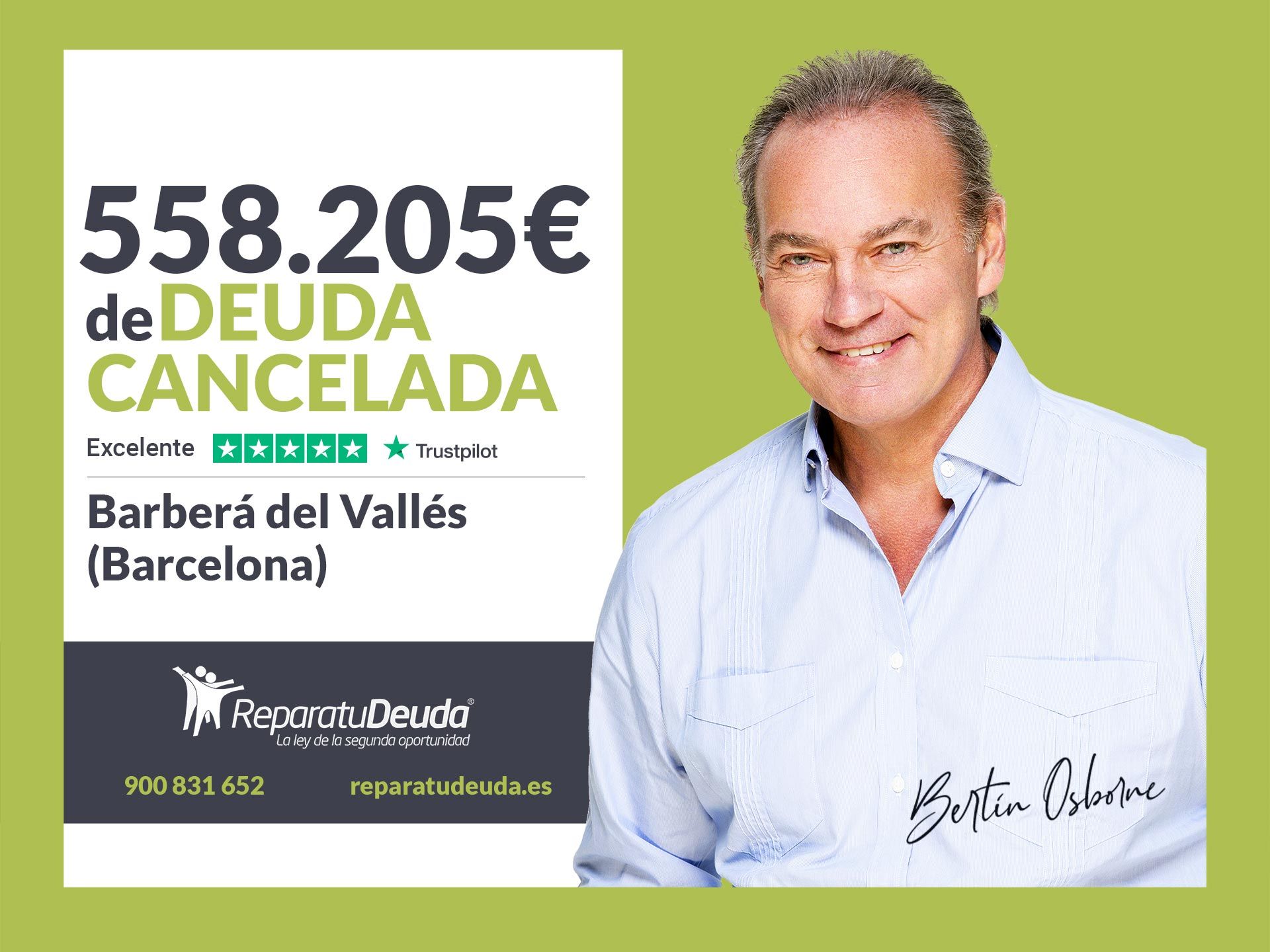 Repara tu Deuda cancela 558.205€ en Barberá del Vallés (Barcelona) con la Ley de la Segunda Oportunidad